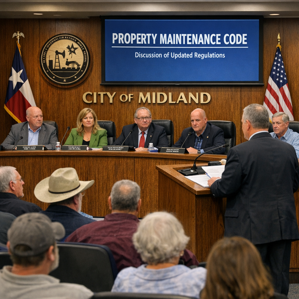 Midland City Council Advances Property Maintenance Code to Address Community Concerns